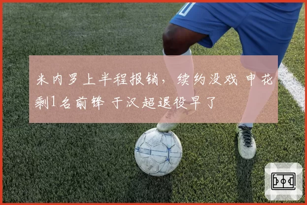 米内罗上半程报销，续约没戏 申花剩1名前锋 于汉超退役早了